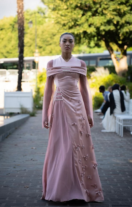 Robe de soirée florale