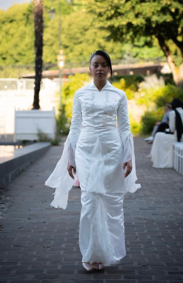 Robe de soirée blanche