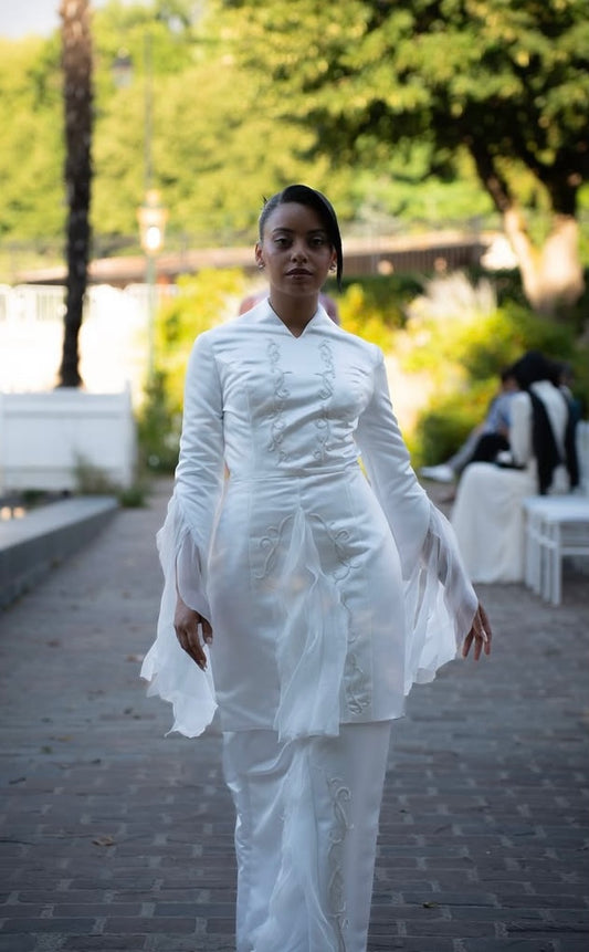 Robe de soirée blanche