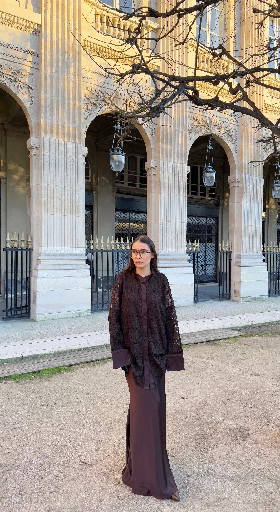 Ensemble chemise et jupe longue