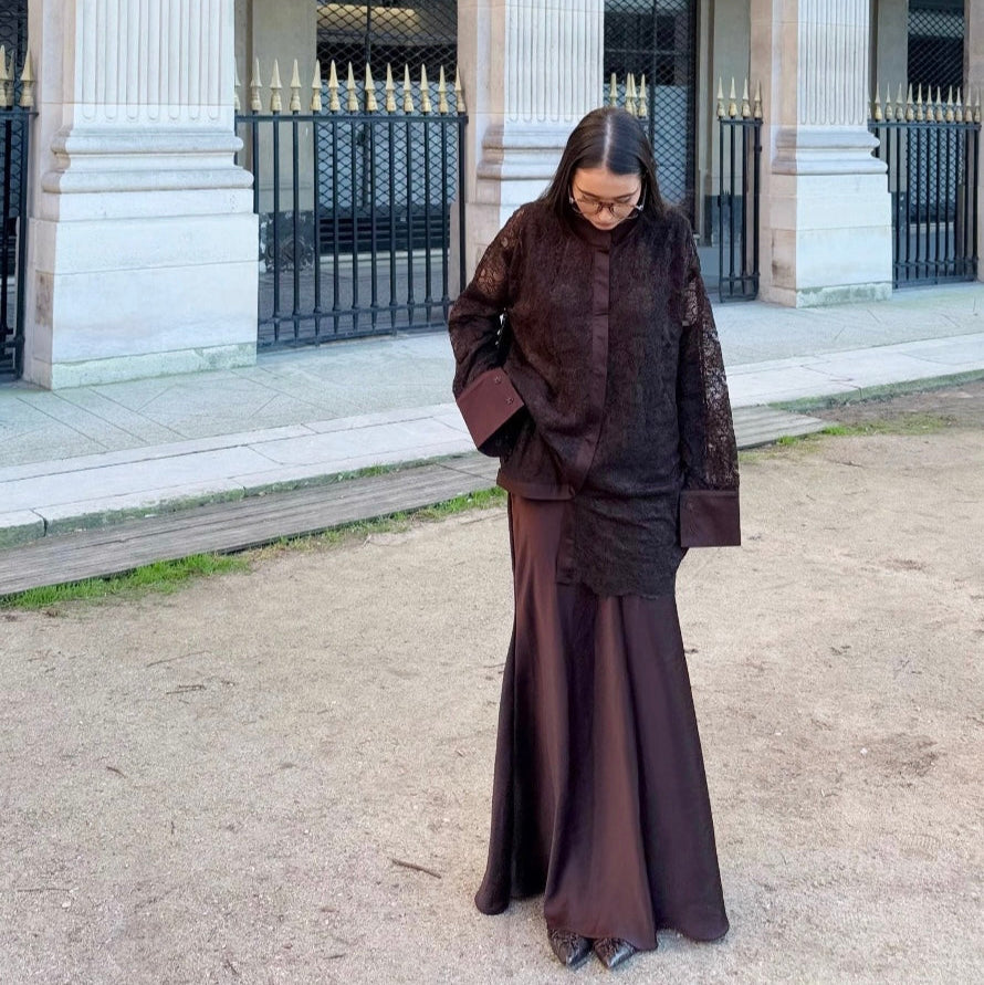 Ensemble chemise et jupe longue