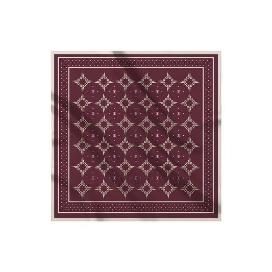 Carré de soie - Le Jardin d'Edel bordeaux