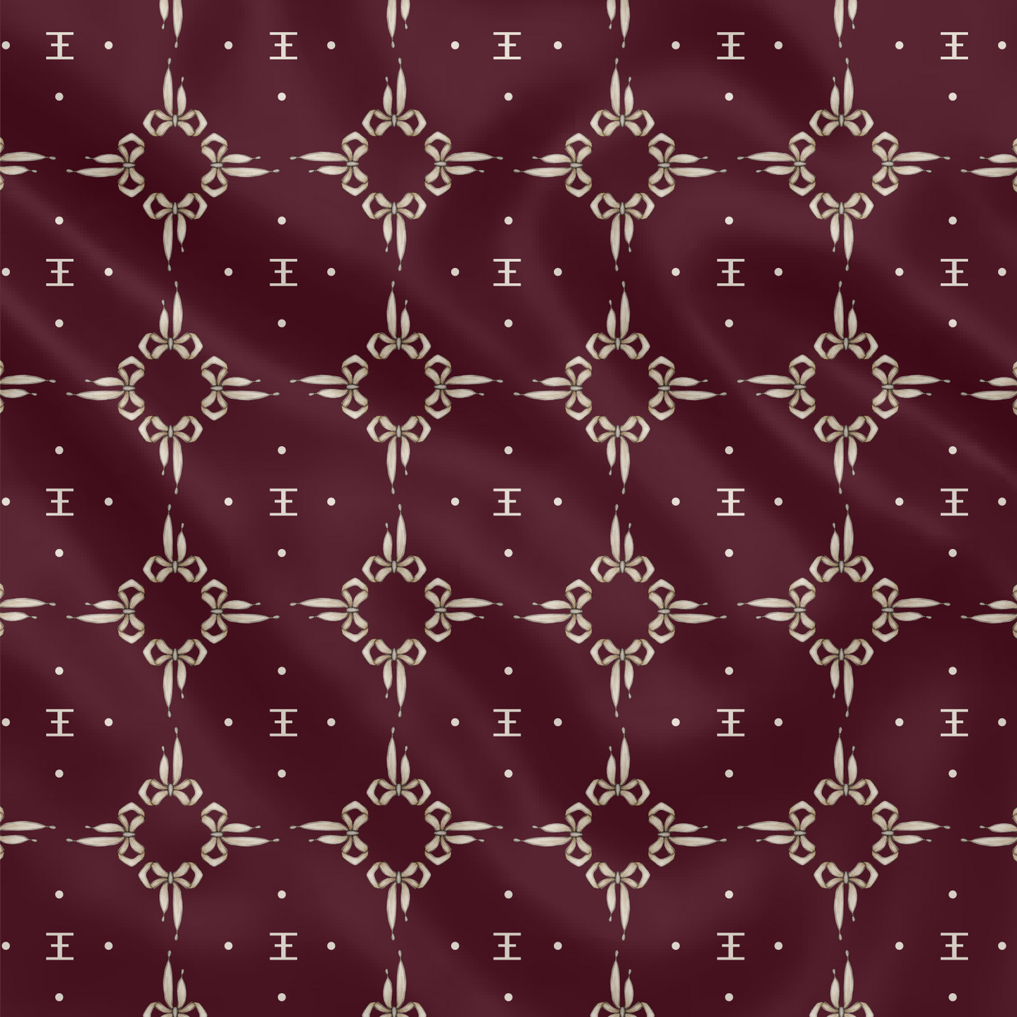 Carré de soie - Le Jardin d'Edel bordeaux