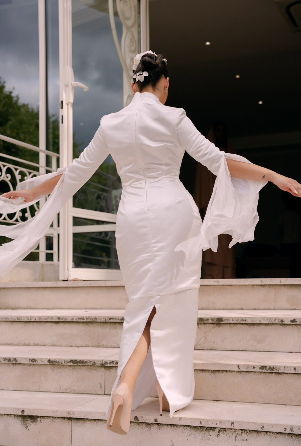 Robe de soirée blanche
