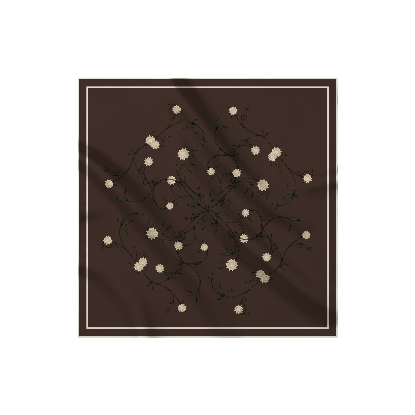 Carré de soie Le Jardin d'Edel