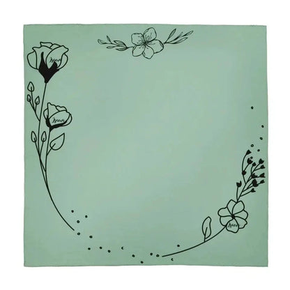 Carré de soie menthe