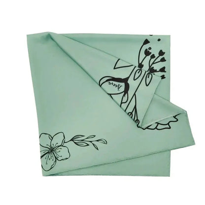 Carré de soie menthe