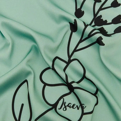 Carré de soie menthe