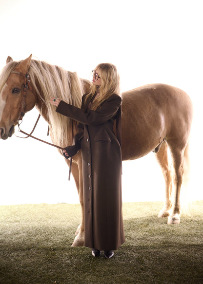 Manteau d'hiver marron