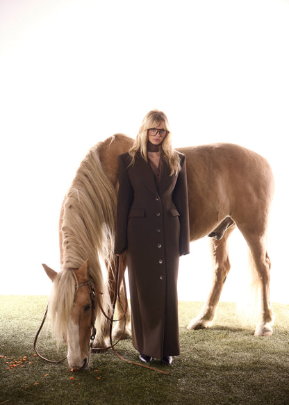 Manteau d'hiver marron