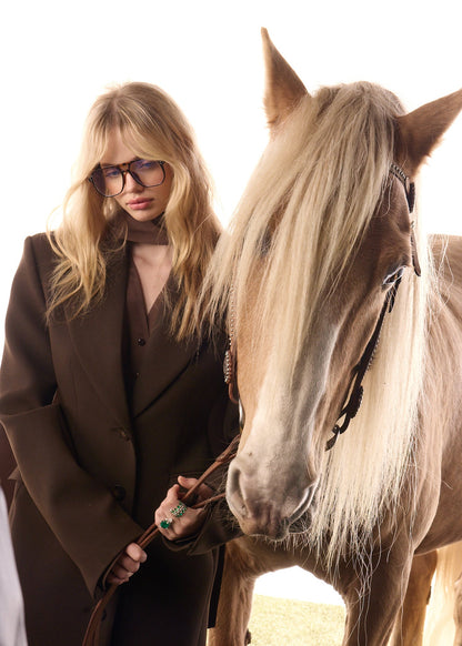 Manteau d'hiver marron