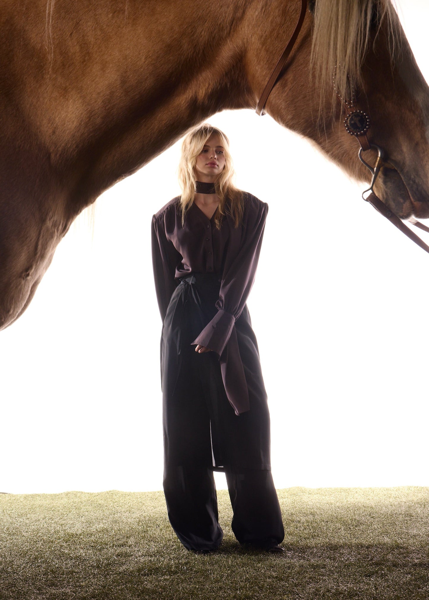 Chemise bouffante crêpe