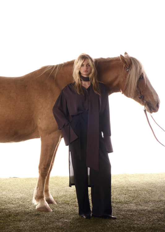 Chemise bouffante crêpe