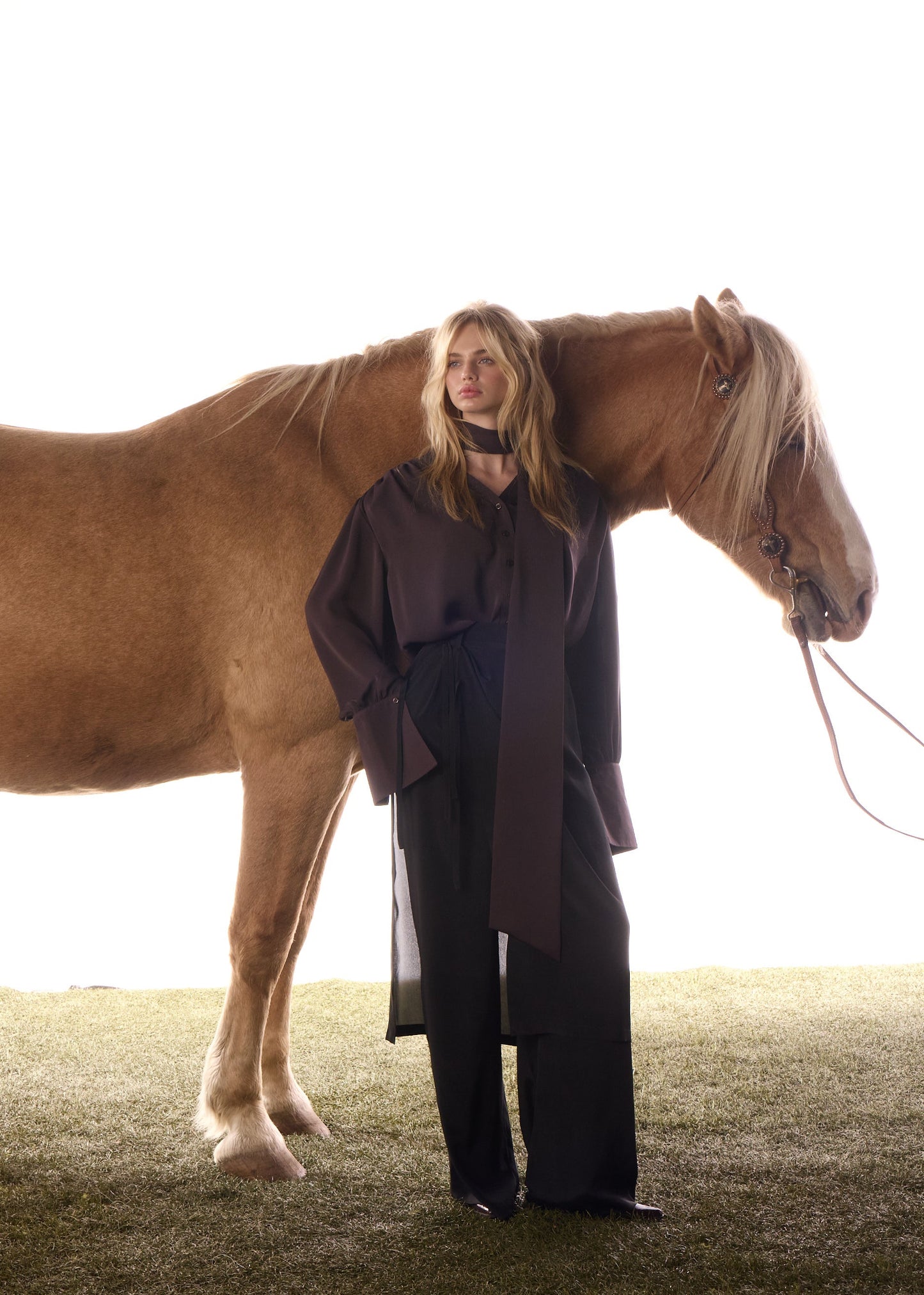 Chemise bouffante crêpe