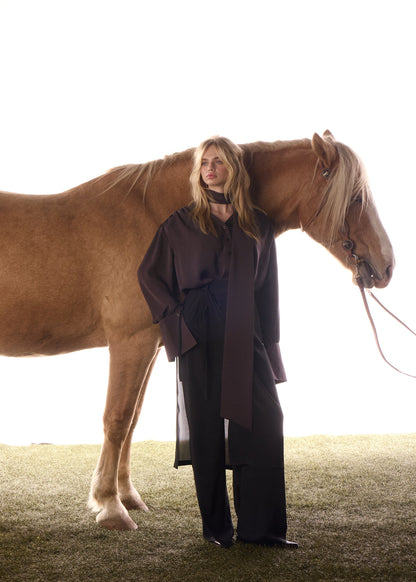 Chemise bouffante crêpe