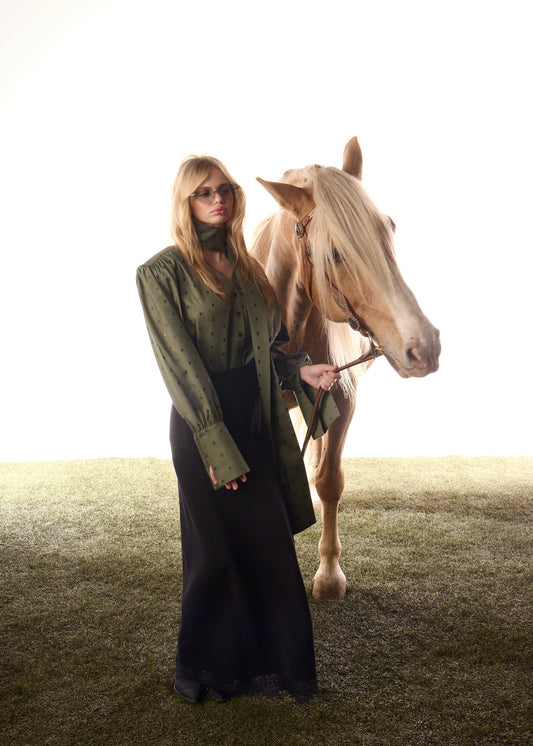 Chemise bouffante coton