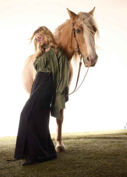 Chemise bouffante coton