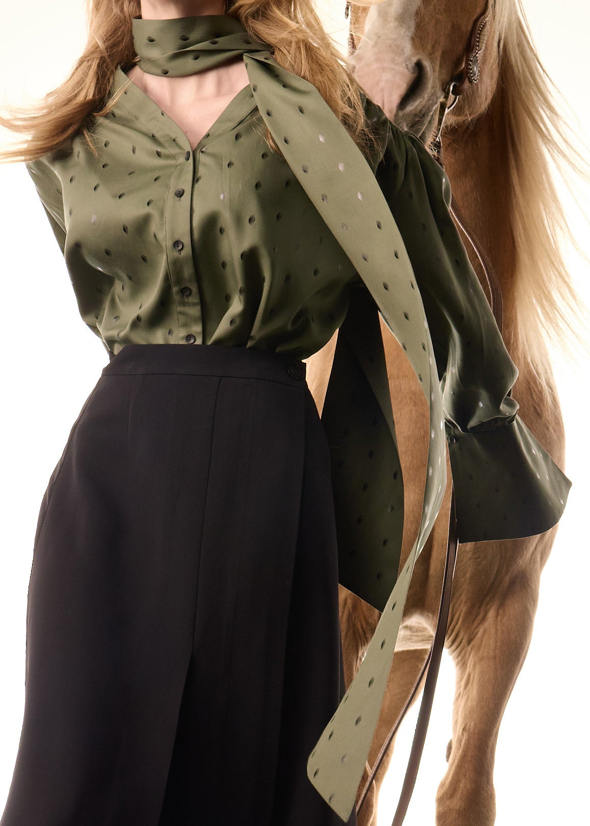 Chemise bouffante coton