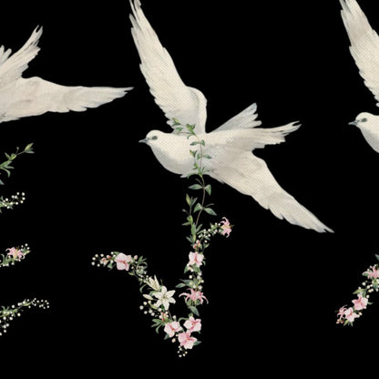 Carré de soie – Lost in the Garden - night