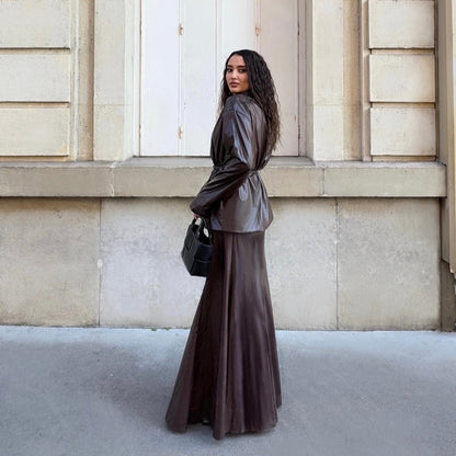 Ensemble blazer et jupe longue