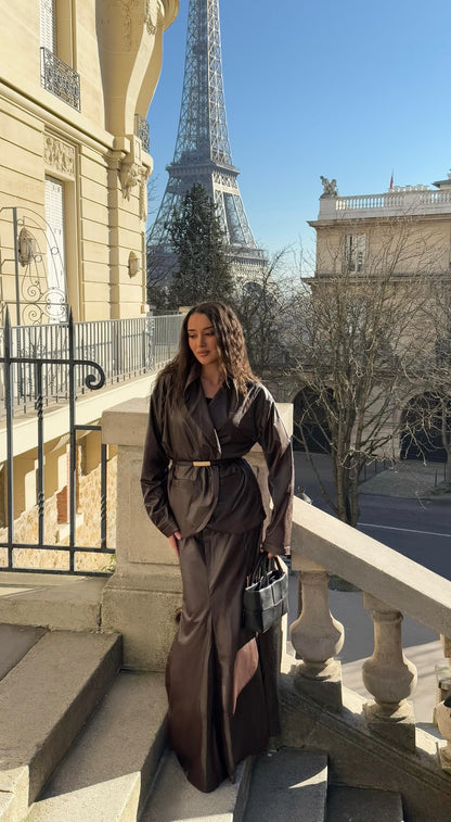 Ensemble blazer et jupe longue