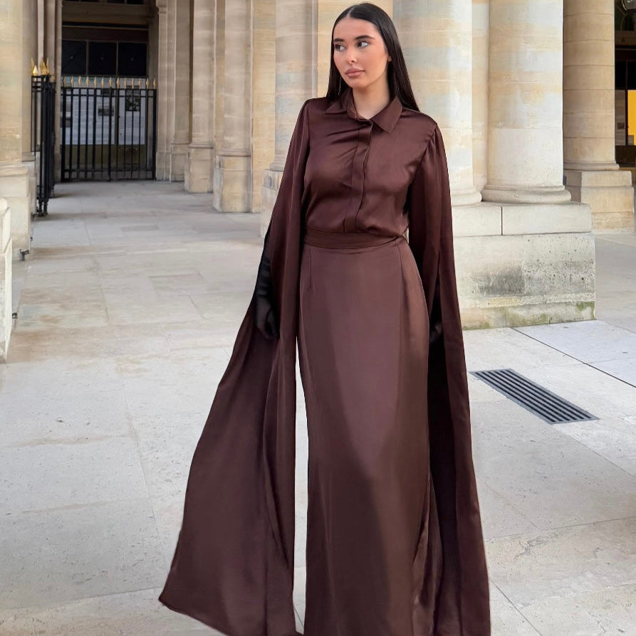 Ensemble chemise et jupe longue