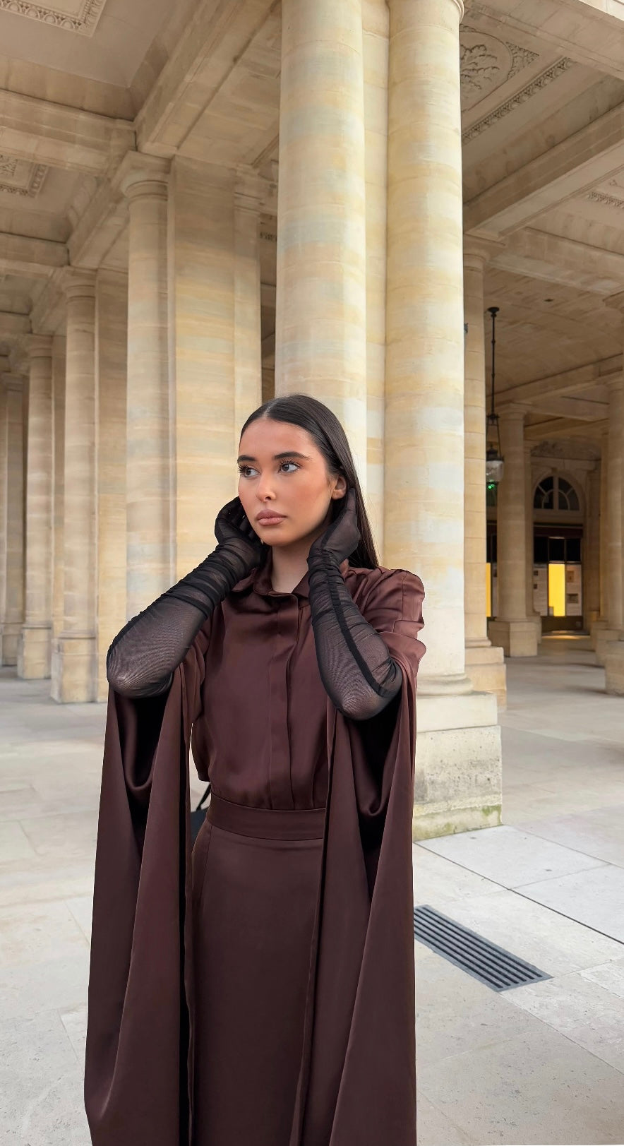 Ensemble chemise et jupe longue