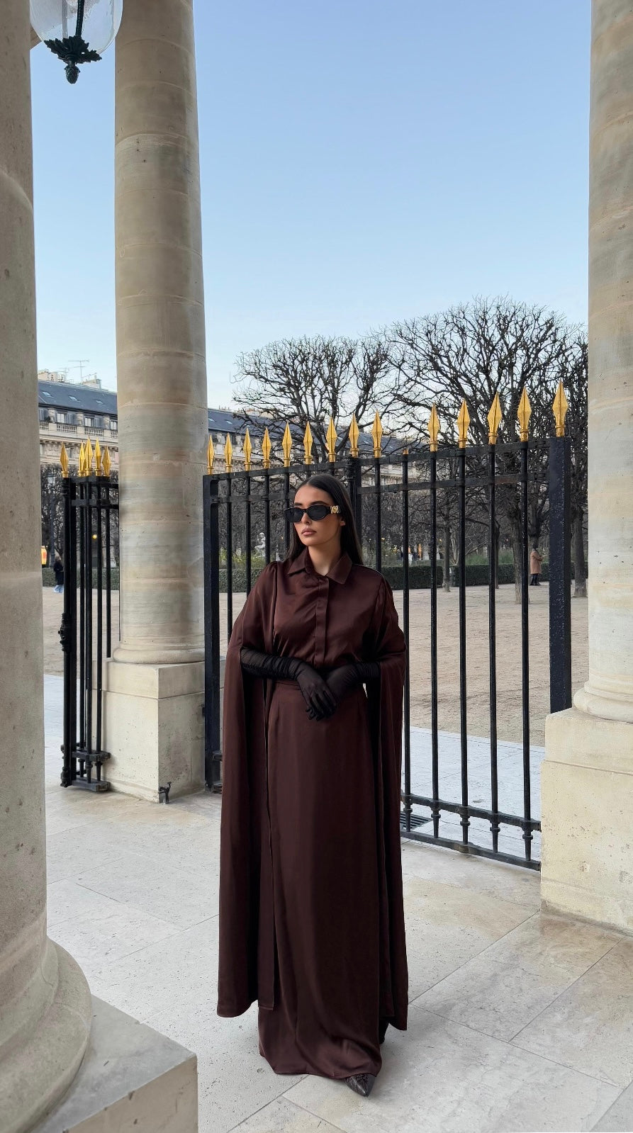 Ensemble chemise et jupe longue