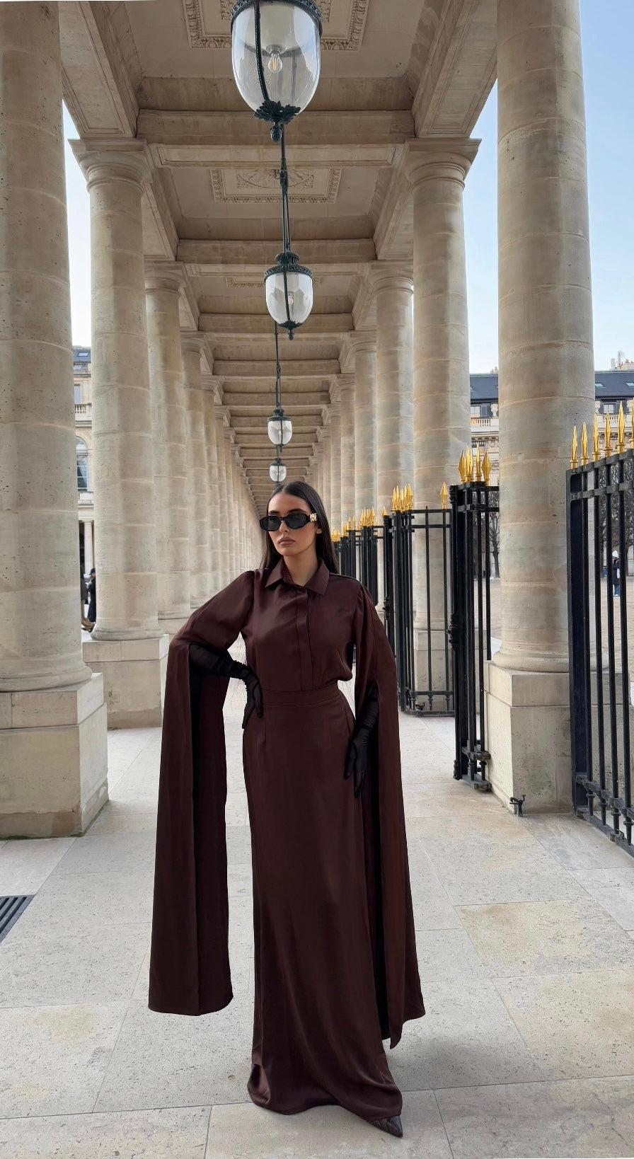 Ensemble chemise et jupe longue