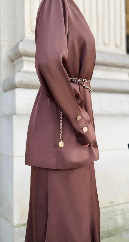 Ensemble chemise et jupe longue