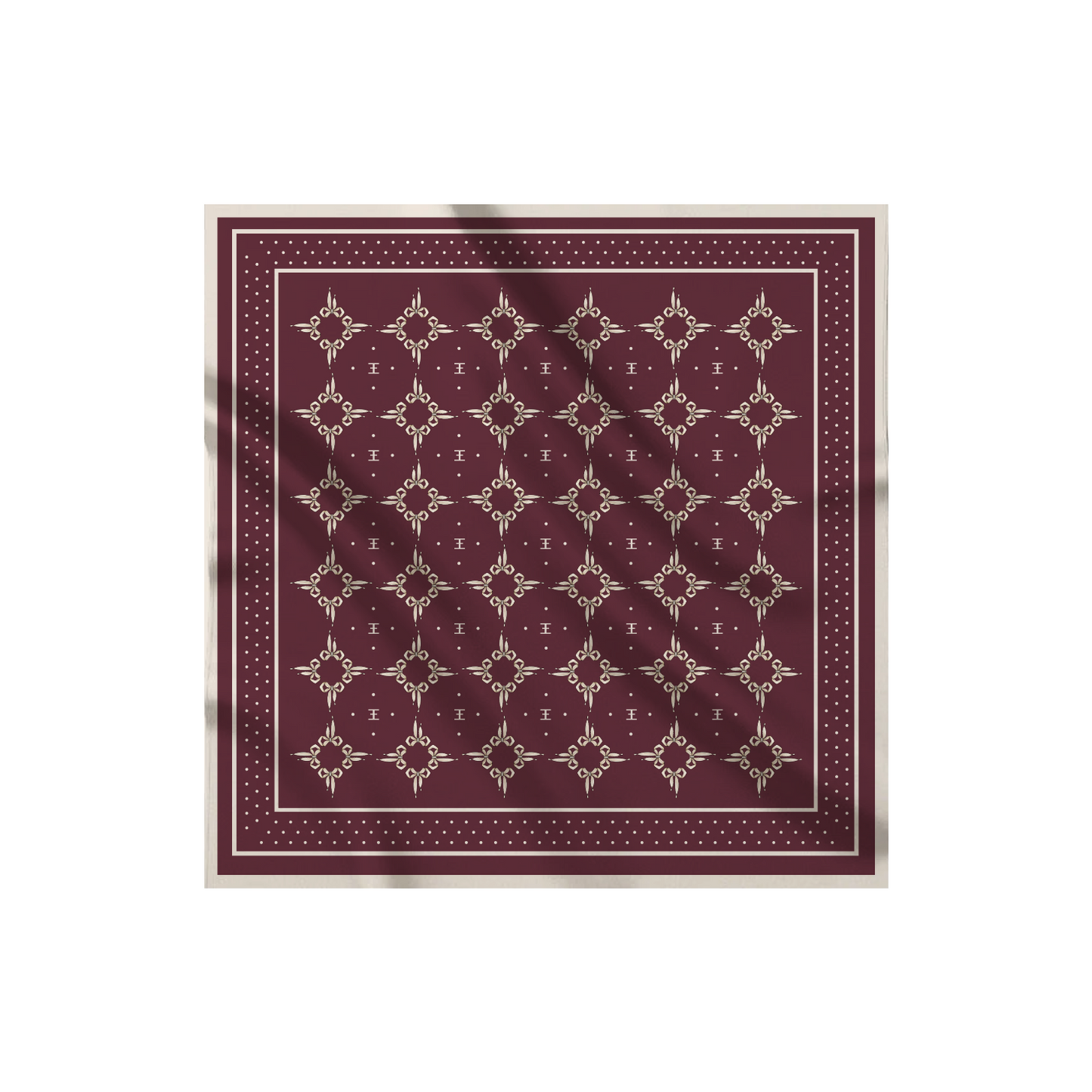 Carré de soie - Le Jardin d'Edel bordeaux