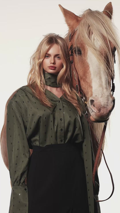 Chemise bouffante coton